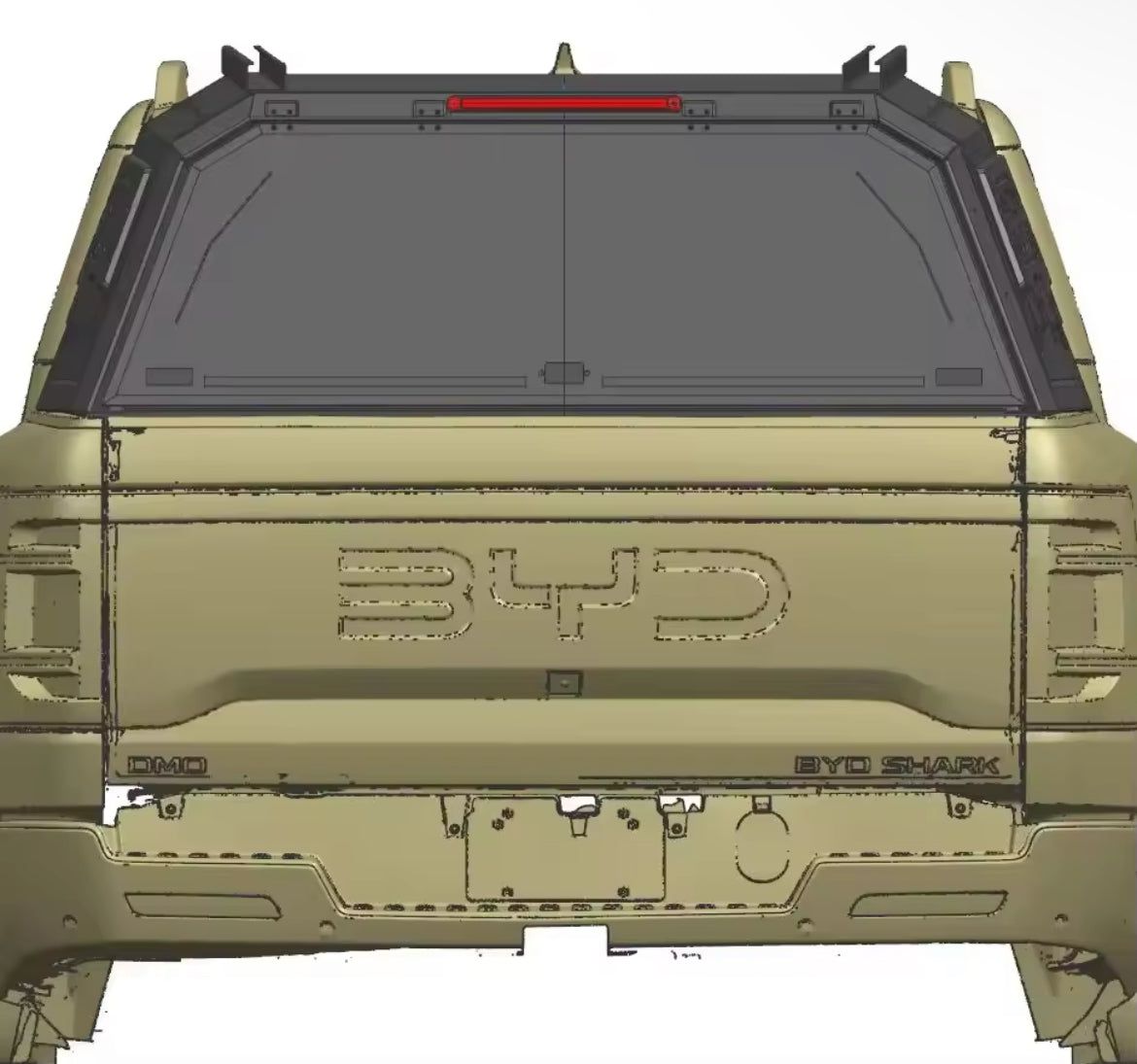 Aluminum Tub Canopy For BYD Shark