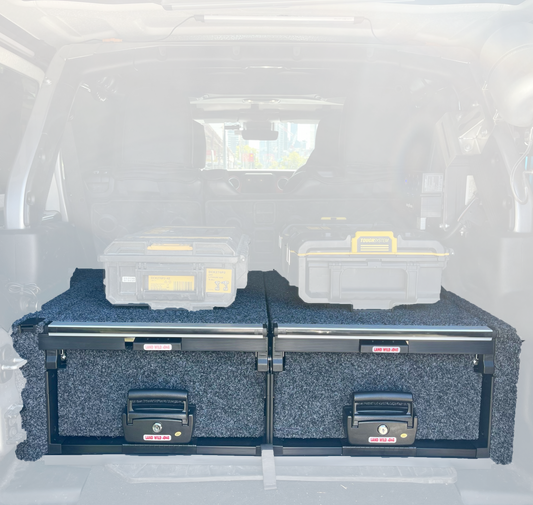 Custom-Fit Lockable Drawer Kit for Jeep Wrangler JL (2019+)