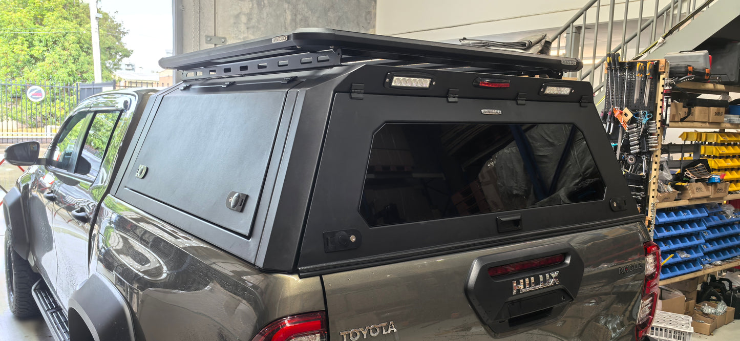 Aluminum Tub Canopy(without side expansion) For Toyota Hilux(2017-2025)