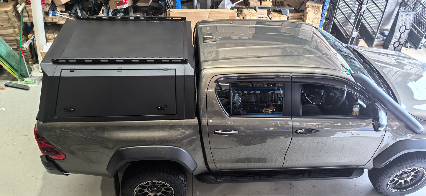 Aluminum Tub Canopy(without side expansion) For Toyota Hilux(2017-2025)