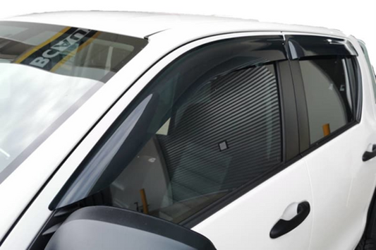 Premium window visors weather shields for Toyota Hilux (2015-2024)