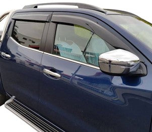 Premium window visors weather shields for Navara Np300 (2015-2024)