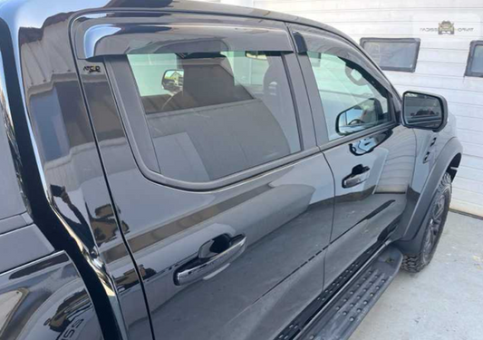 Premium window visors weather shields for Ford Ranger (2022 Next Gen-2024)